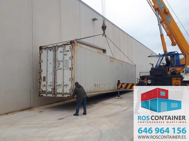 Cámaras frigoríficas portátiles en contenedores marítimos